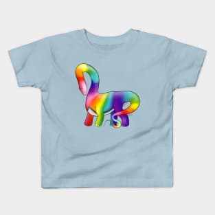 Rainbow Pride Dinosaur Kids T-Shirt